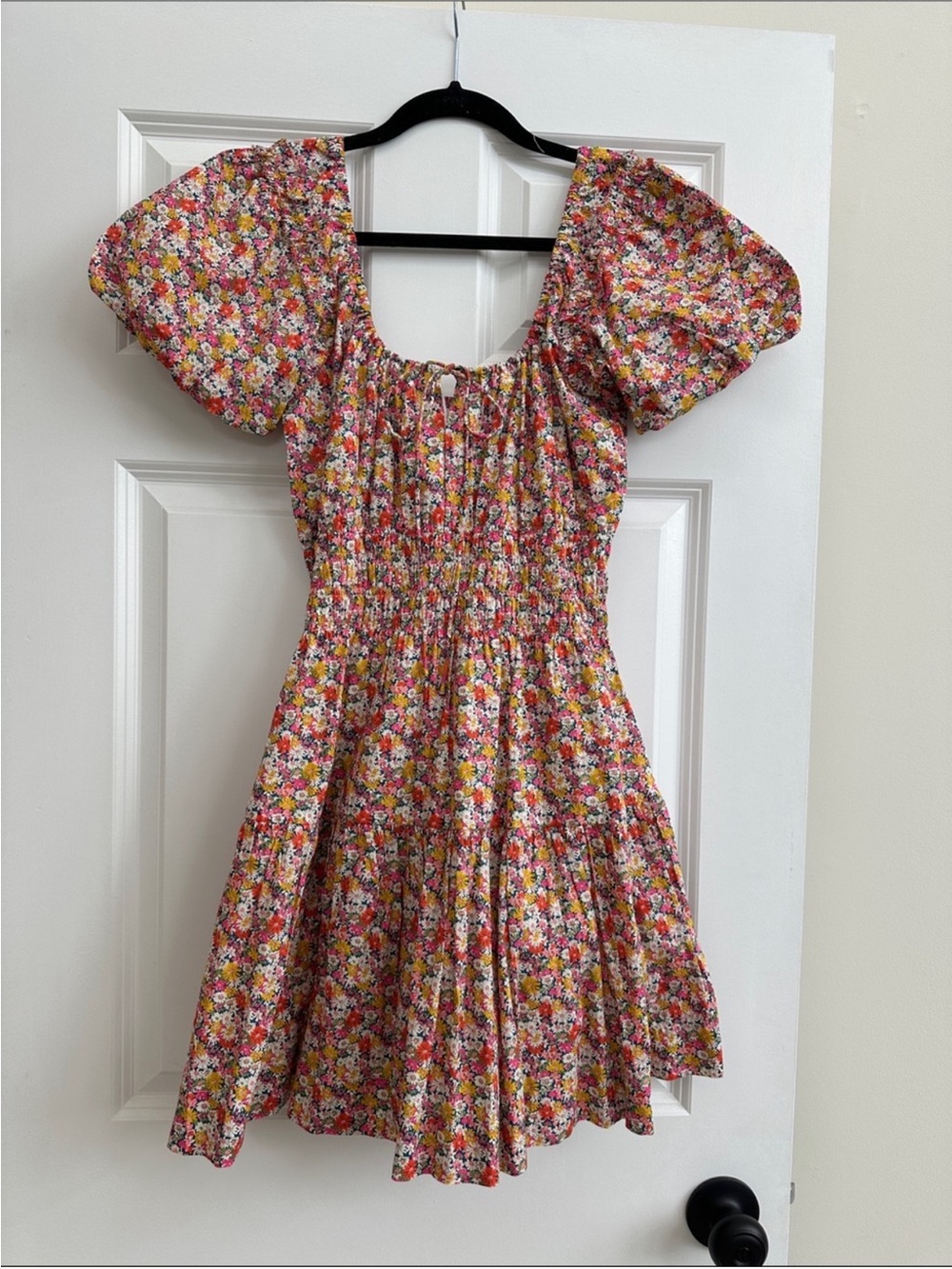 Love The Label X Liberty London Smocked Mini Dress